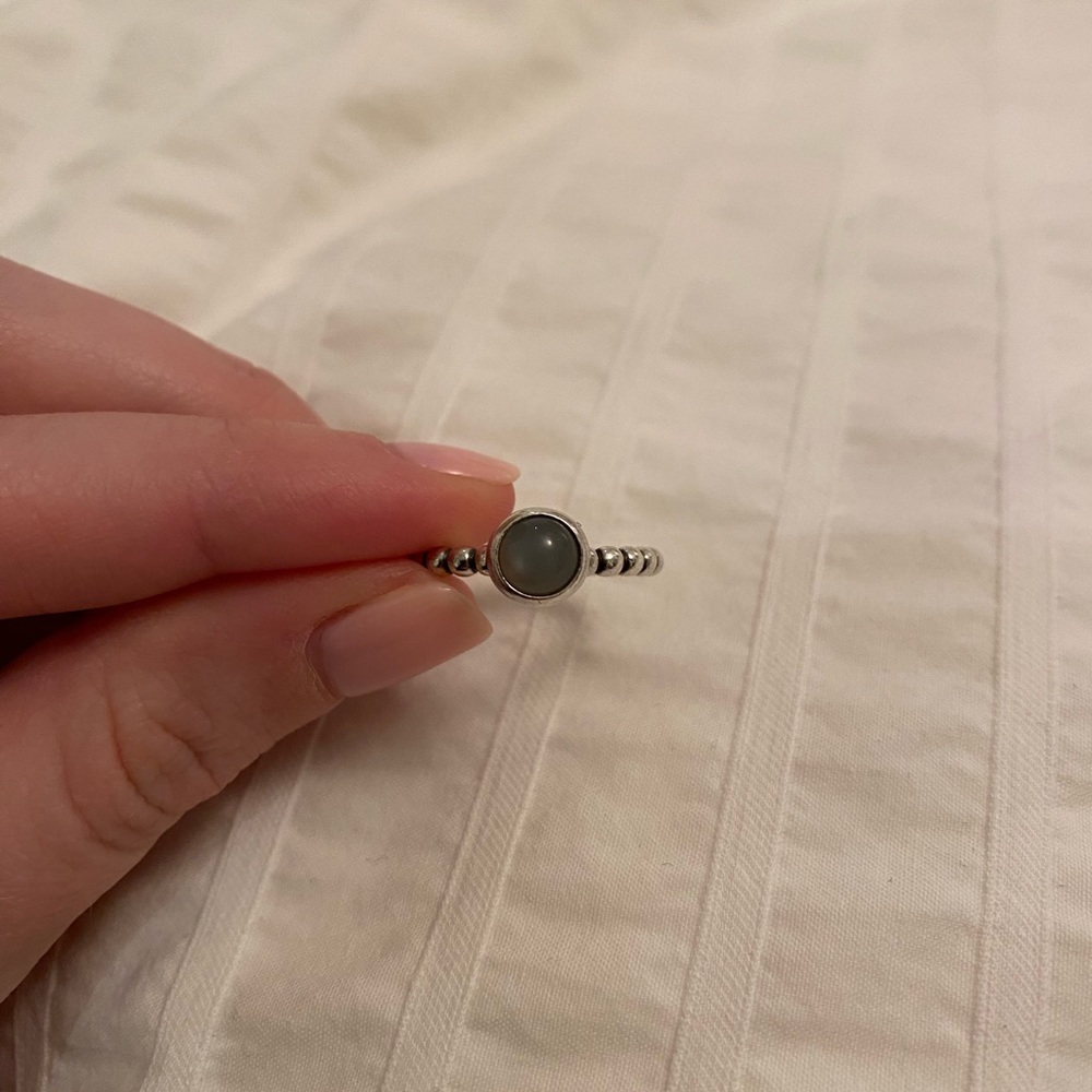 Pandora Sterling Silver Moonstone Ring